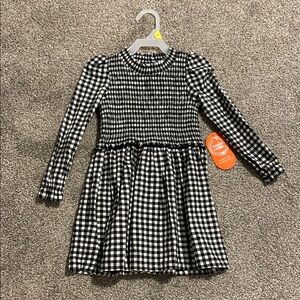 Adorable Black and White Gingham Toddler 3T Dress